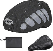 Accessori per casco - Impermeabile - Dimensione universale - Strisce riflettenti - Protezione da pioggia per casco da bicicletta - Adatto per uomini e donne