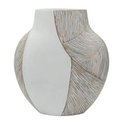 Vaso Decorativo VKH1031, Bianco, Poliresina, 35x13,5x37,5 cm