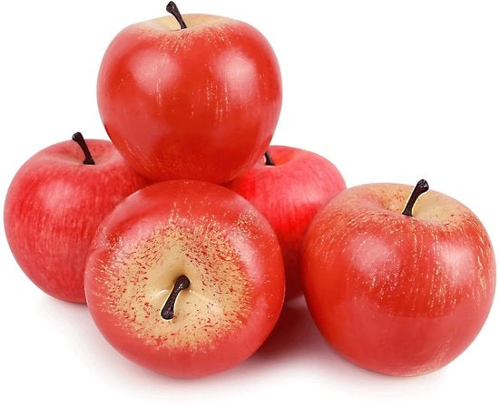 Decorazioni per tavolo in plastica alta qualità - 5 pezzi - Falso frutto realistico - Decorazioni per centro tavola - Facile da pulire - Alta qualità plastica - Falso frutto in 5 pezzi