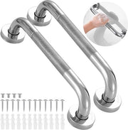 Manubri per doccia in acciaio inossidabile 304 - superficie a listelli - antiscivolo - per anziani e bambini - 40 cm