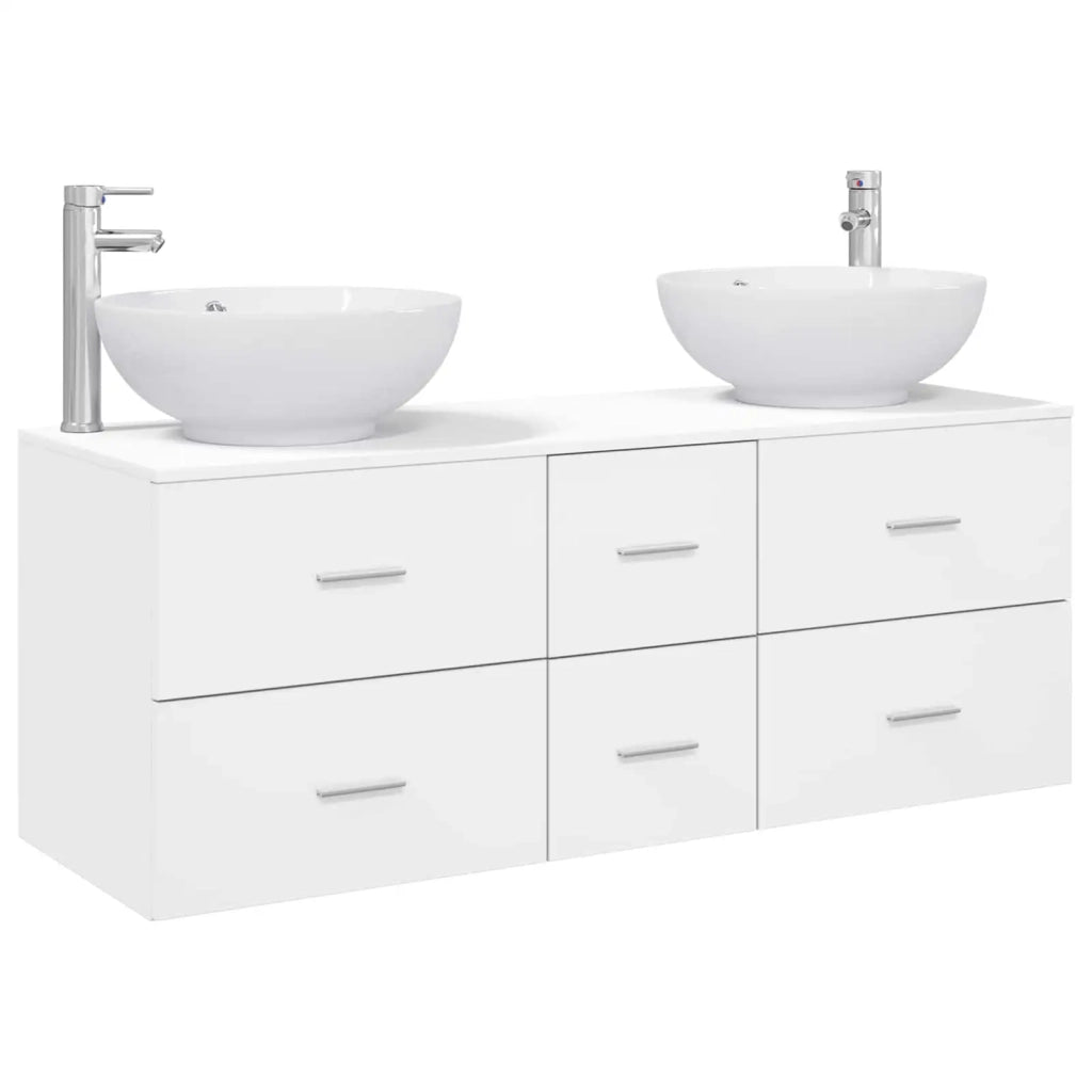 Set di mobili per il bagno 3 pz Bianco 49,5 x 44,5 x 65 cm 3405907