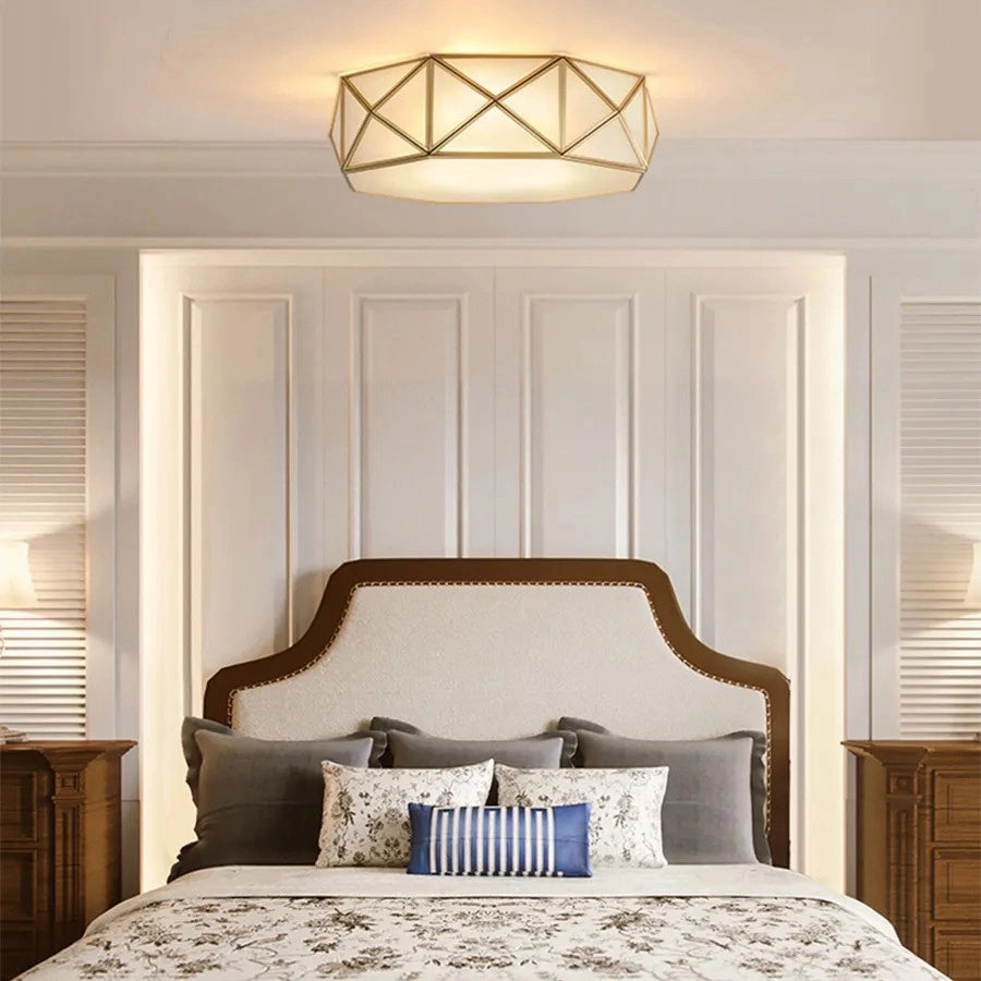 Lampada Da Soffitto 45cm App1239-c Złota