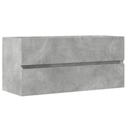 Mobile Lavabo | Armadio Lavabo Grigio Cemento 100x38,5x45cm in Legno Multistrato