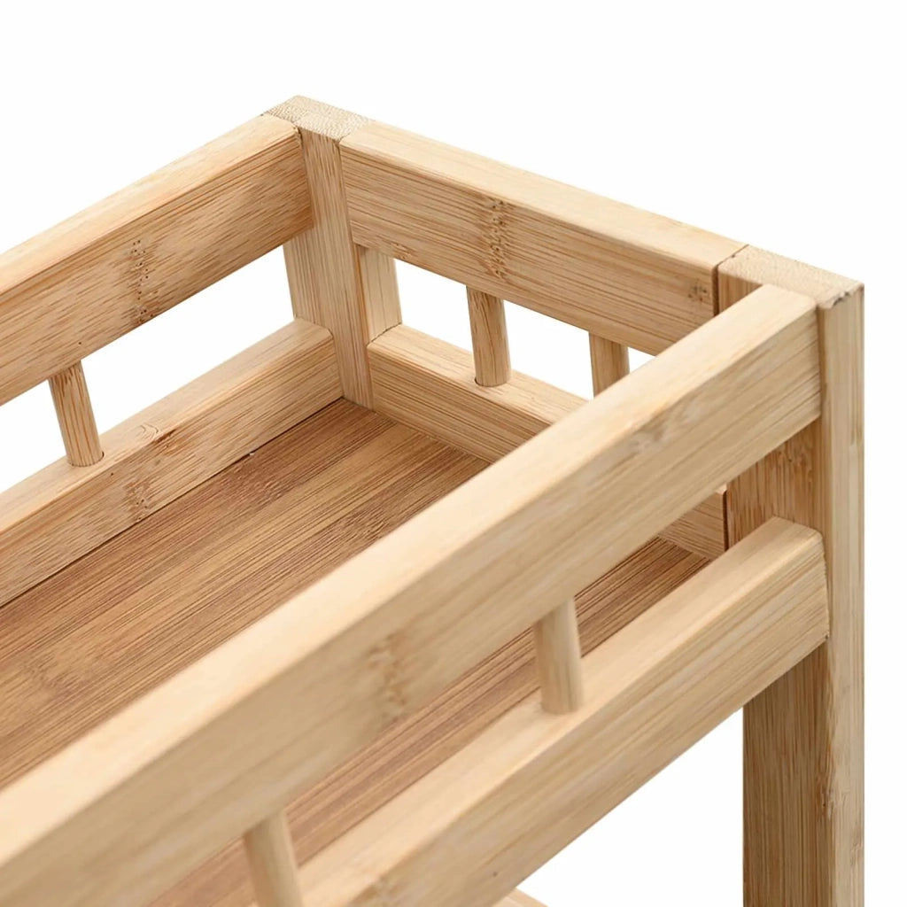 Carrello da Cucina con Ruote Naturale 60 x 18 x 97 cm Bamb¨´ CFW6439585