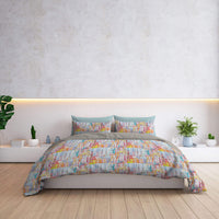 Copripiumino Matrimoniale con Federe Stampato in Microfibra Francis