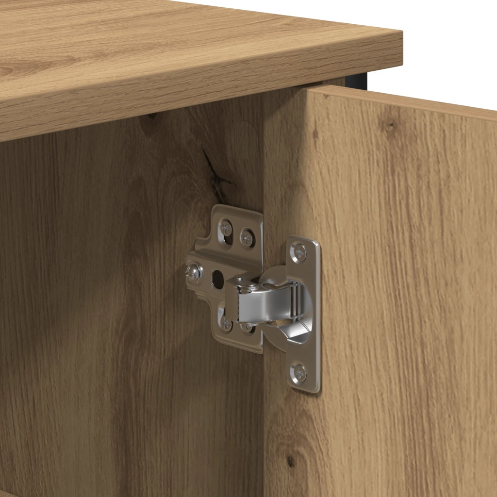 Mobile Artisan in Rovere 100x35x75 cm Legno Ingegnerizzato