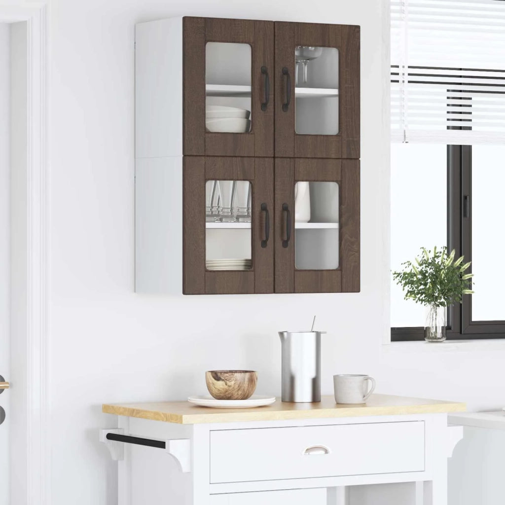 Pannello lavastoviglie 2 pcs Rovere Marrone 60 x 31 x 40 cm 885330