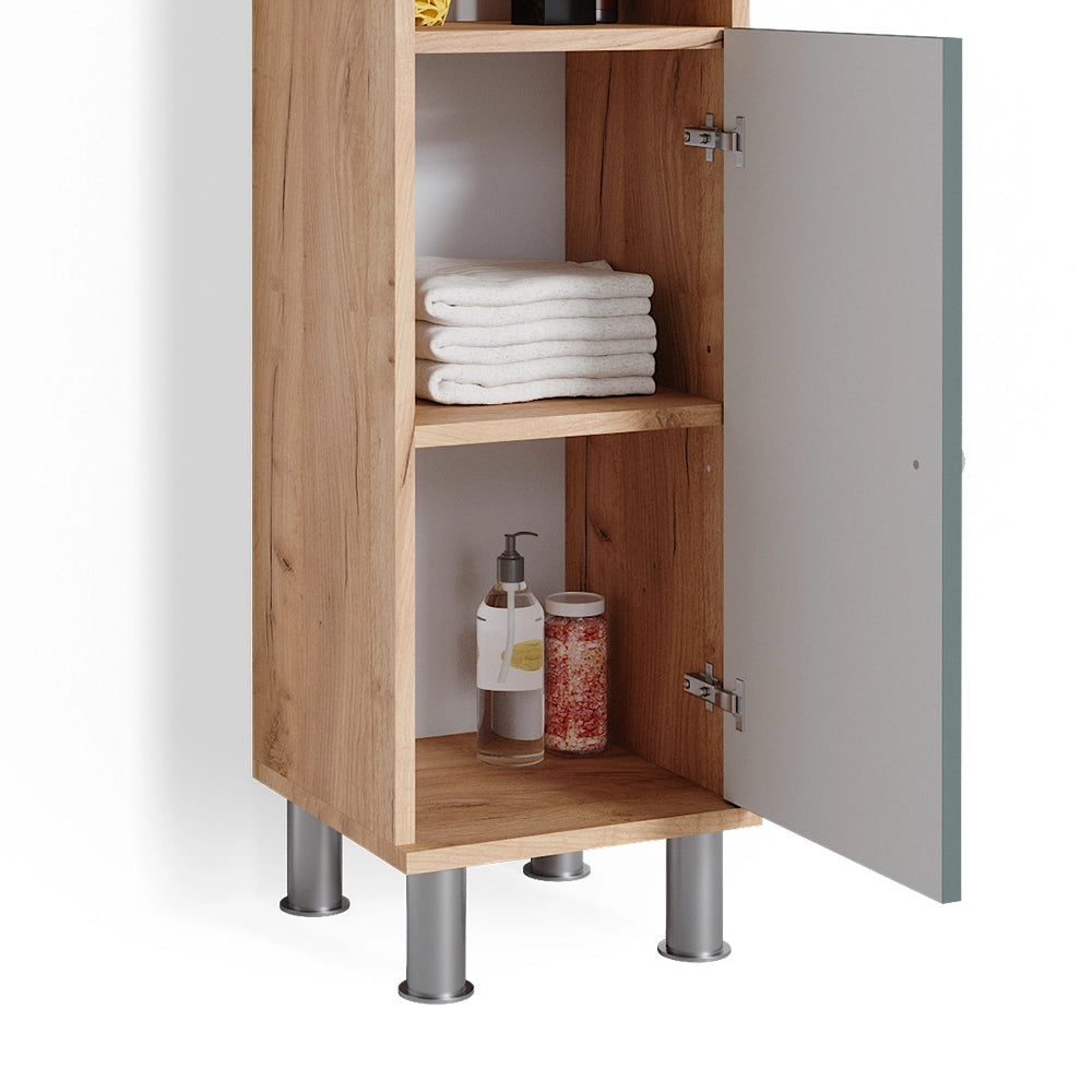 Vicco Set mobili bagno Verde 3 parti, con mobile midi