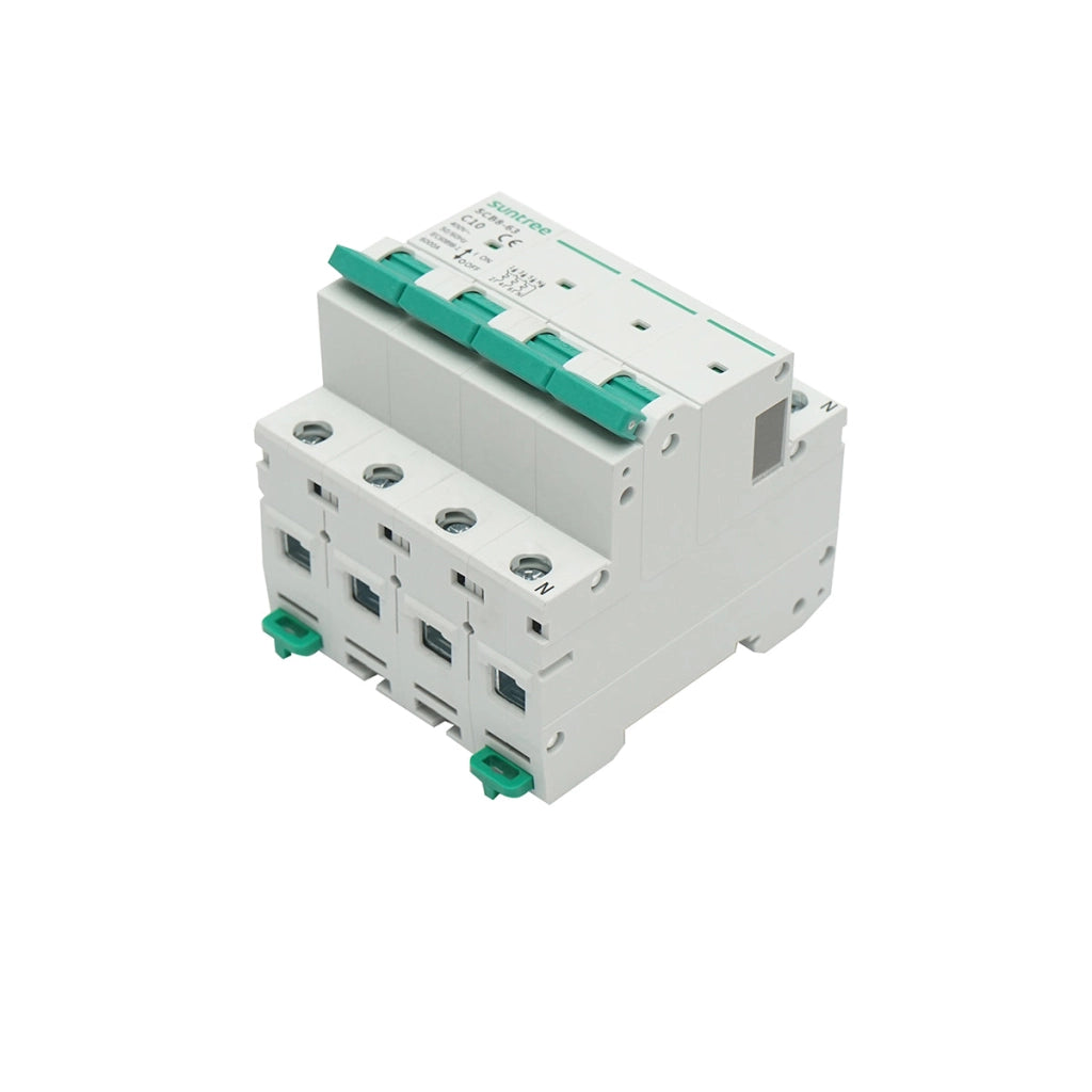 Interruttore automatico tipo 3P+N, 10A 400VAC Suntree