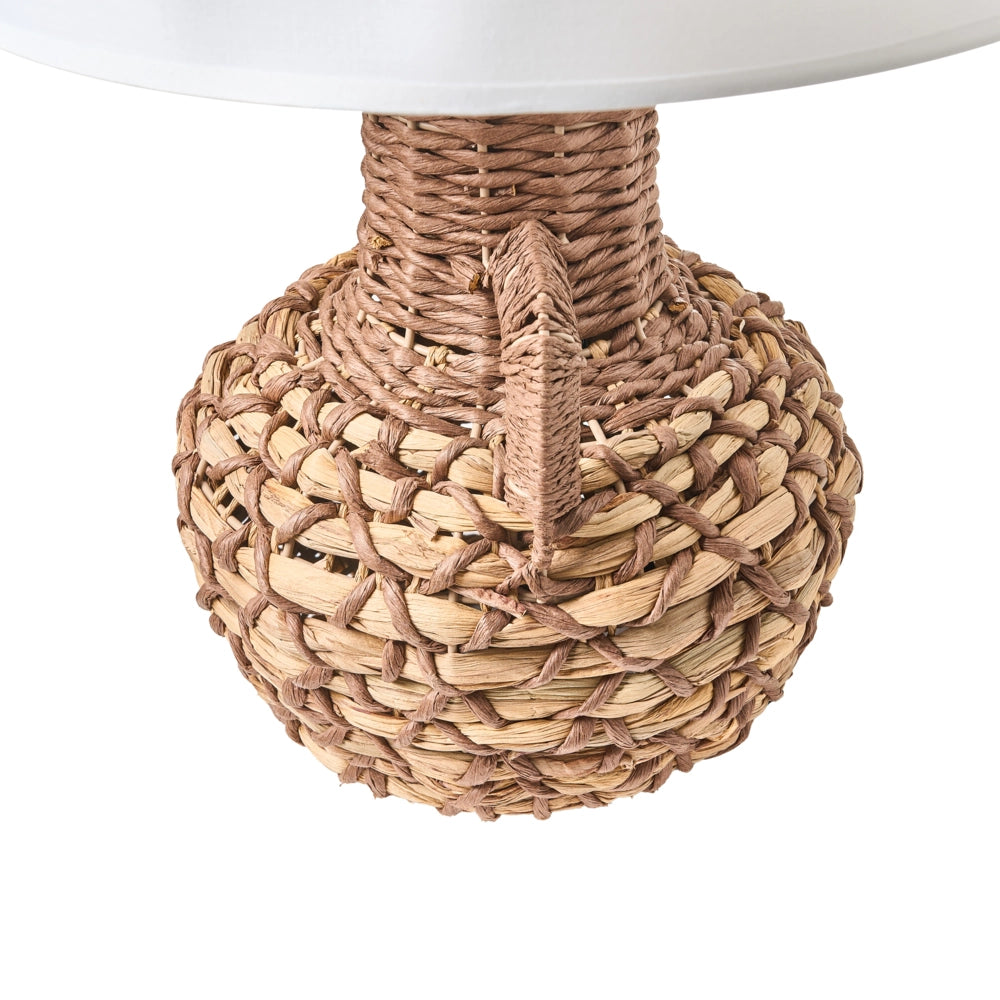 Lampada a sospensione intrecciata Corda di carta naturale Luce da comodino Camera da letto Soggiorno Stile Boho