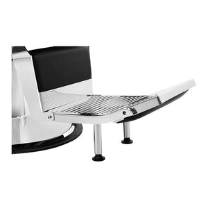 Poltrona parrucchiere altezza regolabile struttura in metallo nero 14_0001622