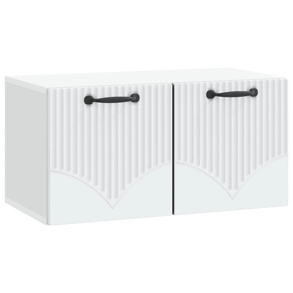 Mobile Porta TV da Muro Bianco 59,5 x 31 x 30 cm 899045