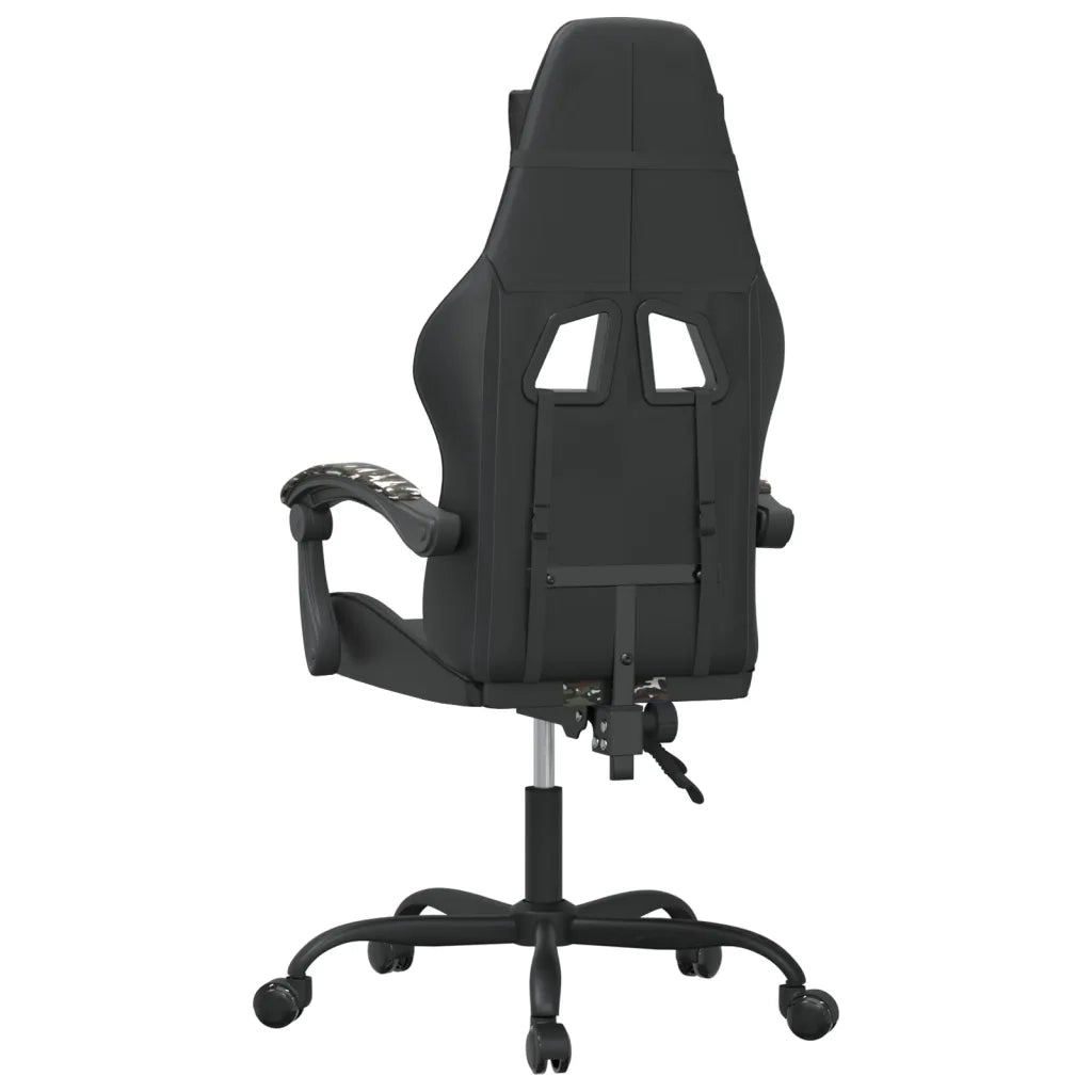 Sedia da Gaming Nero e Mimetico in Similpelle cod mxl 77169