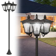 Lampada da Giardino Solare LED ¨C zephmum ¨C Grigio 51.5x47x182.5cm