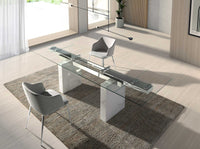 Sedia in tessuto grigio