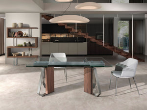 Sedia in tessuto grigio