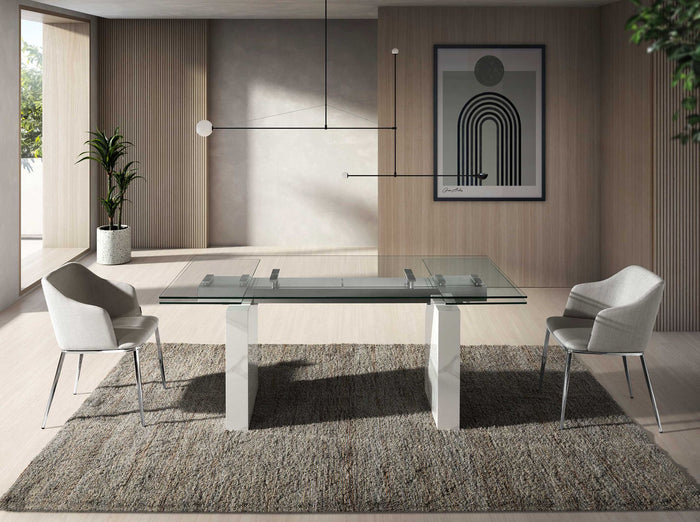 Sedia in tessuto grigio