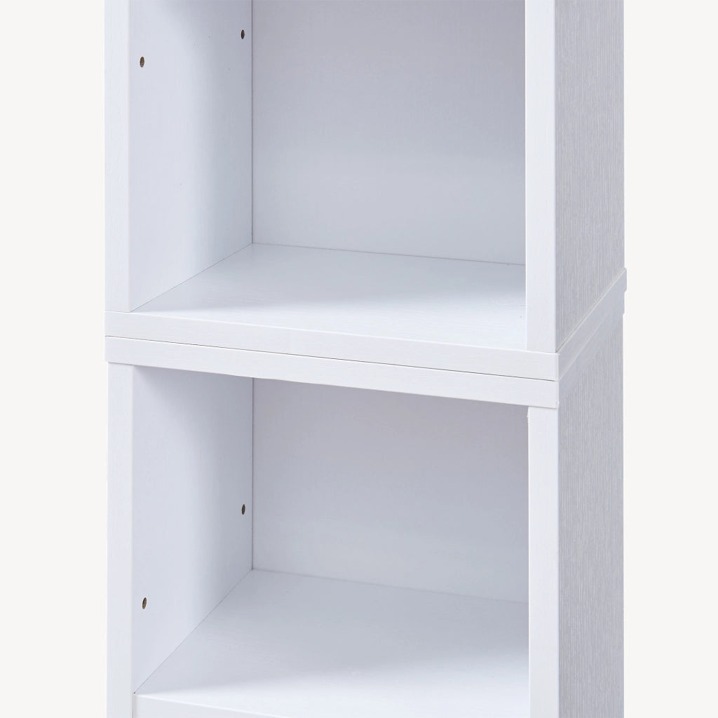 Scaffale a Colonna Tynset con 10 Scomparti per CD DVD 187x20x17 cm Bianco [en.casa]