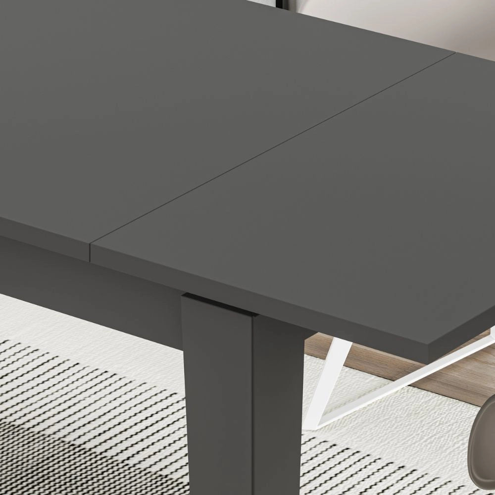 Tavolo allungabile Megaron 120x80 cm colore antracite