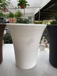 Vaso tondo in resina "Mimosa" con altezza di cm 50 ELBI Colori: Bianco