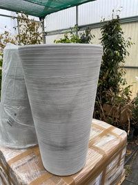 Vaso tondo in resina "Lilium" H 76cm  ELBI Colore: Grey