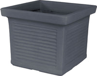 VASO QUADRATO MILLERIGHE DA 50CM IN RESINA Colore: Antracite