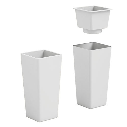 VASO FIORIERA QUADRATO ALTO 85 CM VARI COLORI cache-pot "CLOU" Veca Colore: Bianco
