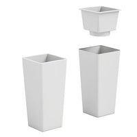 VASO FIORIERA QUADRATO ALTO 65 CM cache-pot "CLOU" Veca Colori: Bianco