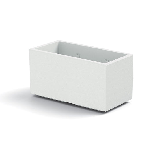 Vaso Fioriera Matheria da 100cm di design moderno vari colori con ruote Colore: Bianco