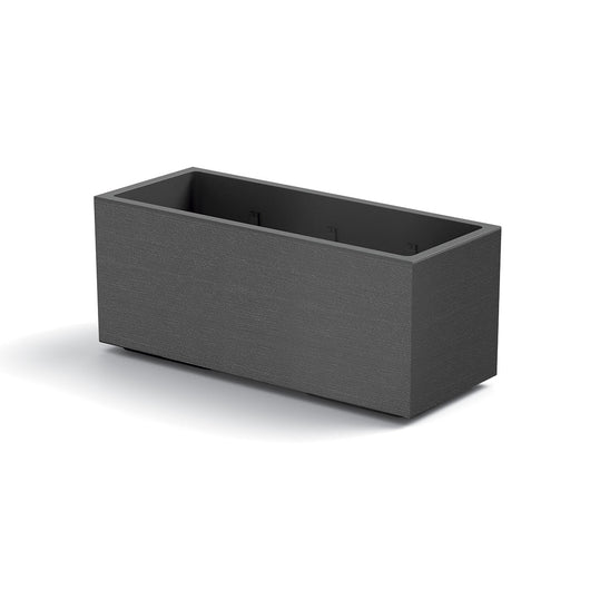 Vaso Fioriera Matheria da 100cm di design moderno vari colori con ruote Colore: Antracite