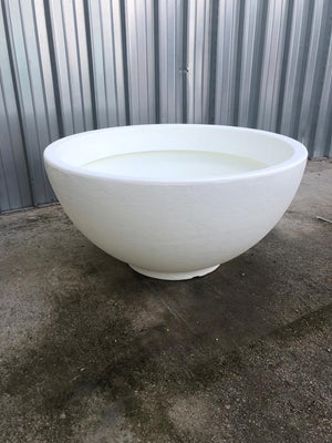 VASO FIORIERA CIOTOLA ATENA DA 85CM DI DIAMETRO  IN RESINA VARI COLORI Colore: Bianco