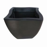 VASO QUADRATO DORADO 40X40 IN RESINA Colore: Antracite