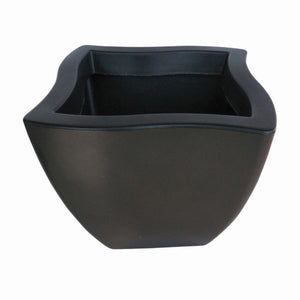 VASO QUADRATO DORADO 40X40 IN RESINA Colore: Antracite