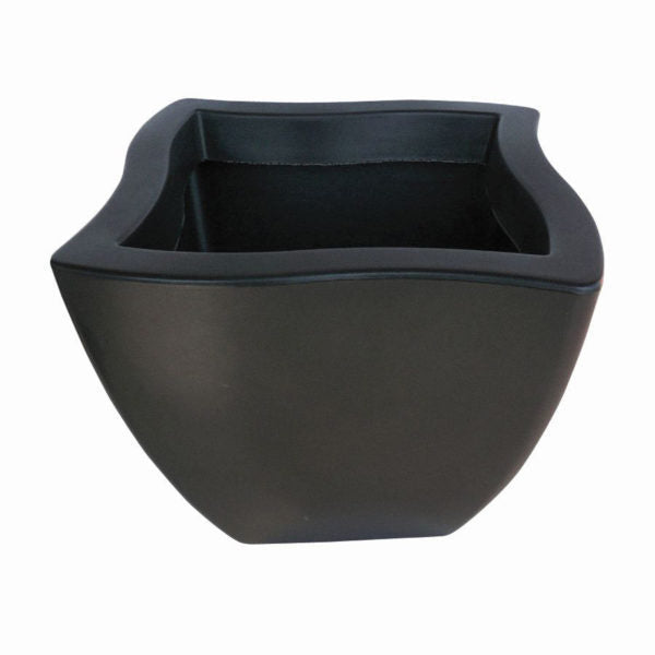 VASO QUADRATO DORADO 40X40 IN RESINA Colore: Antracite