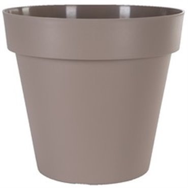 VASO CLEO TONDO IN PLASTICA CON RUOTE Ø 60 CM VECA Colore: Avana