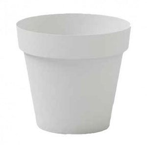VASO CLEO TONDO IN PLASTICA CON RUOTE Ø 60 CM VECA Colore: Bianco