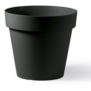 VASO CLEO TONDO IN PLASTICA CON RUOTE Ø 60 CM VECA Colore: Antracite