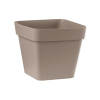 VASO CLEO QUADRATO IN PLASTICA CON RUOTE 40 CM VECA VARI COLORI Colore: Avana