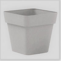 VASO CLEO QUADRATO IN PLASTICA 34 CM VECA CON RUOTE VARI COLORI Colore: Bianco