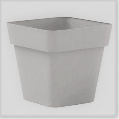 VASO CLEO QUADRATO IN PLASTICA 34 CM VECA CON RUOTE VARI COLORI Colore: Bianco