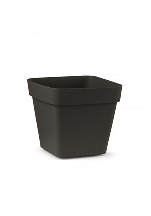 VASO CLEO QUADRATO IN PLASTICA 34 CM VECA CON RUOTE VARI COLORI Colore: Antracite