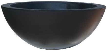 VASO CIOTOLA DA 40CM CEFEO IN RESINA Colore: Antracite