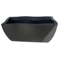 VASO CASSETTA DORADO IN RESINA DA 80CM Colore: Antracite