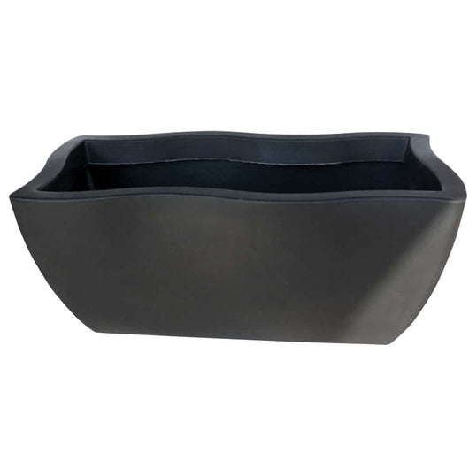 VASO CASSETTA DORADO IN RESINA DA 80CM Colore: Antracite