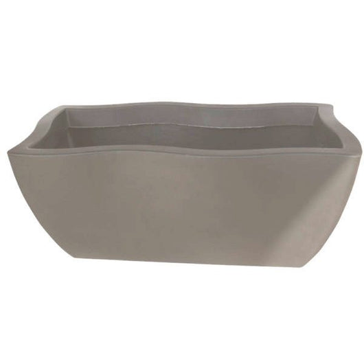 VASO CASSETTA DORADO IN RESINA DA 80CM Colore: tortora