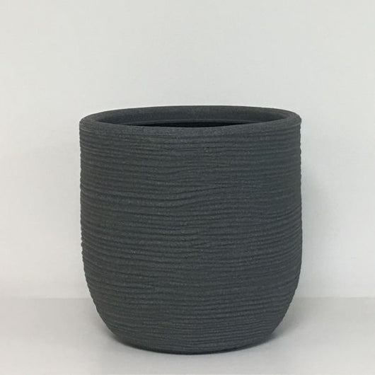 VASO CASPO' PORTAVASO CONCHINO RIGATO SHABBY  CORI 45 VASAR TELCOM Colore: Grigio Ghisa