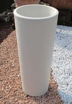 Vaso Alto Tortona h 85 - Linea Vasar by Telcom vaso tondo alto Colore: Bianco Perla