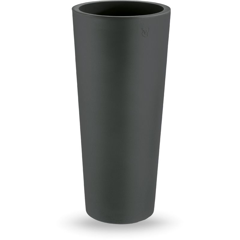 Vaso Alto Tortona h 85 - Linea Vasar by Telcom vaso tondo alto Colore: Grigio Ghisa