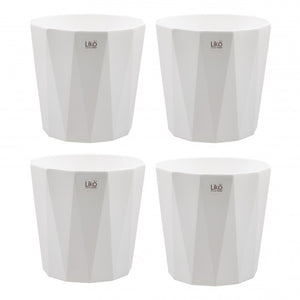 PORTAVASO CASPO' VASO CUBE LIKO' DA 20,5 CM DI DIAMETRO Colore: Bianco