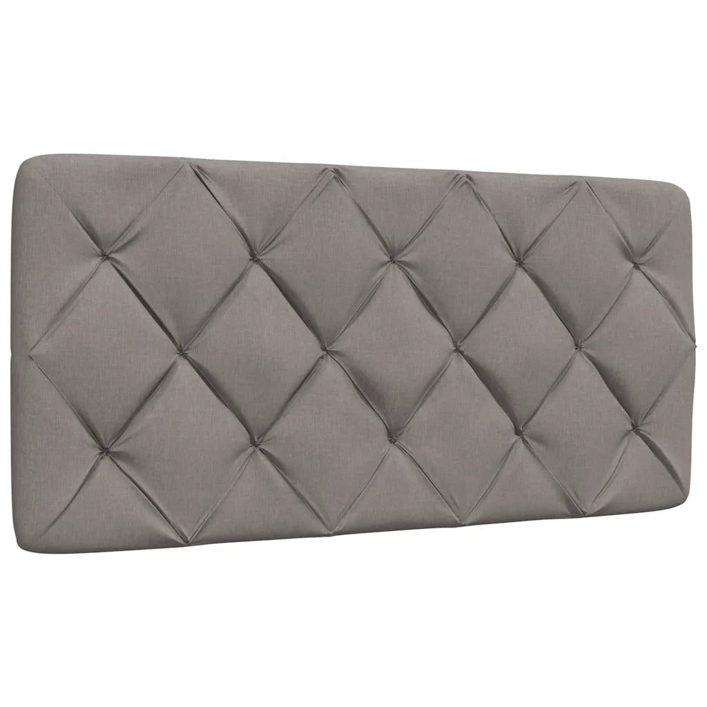 Letto con Materasso Tortora 100x200 cm in Tessuto 3310724